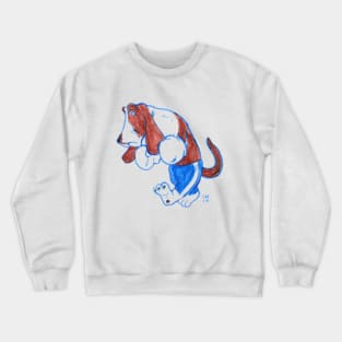 Boxing Basset Hound Crewneck Sweatshirt